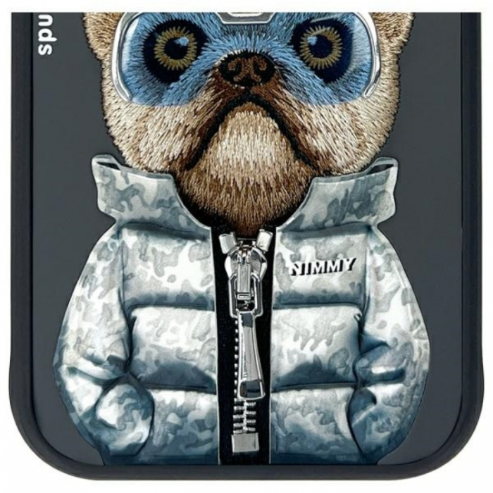 NIMMY - Nimmy iPhone 15 Mobilskal Cool & Cute 2.0 Dog - Svart