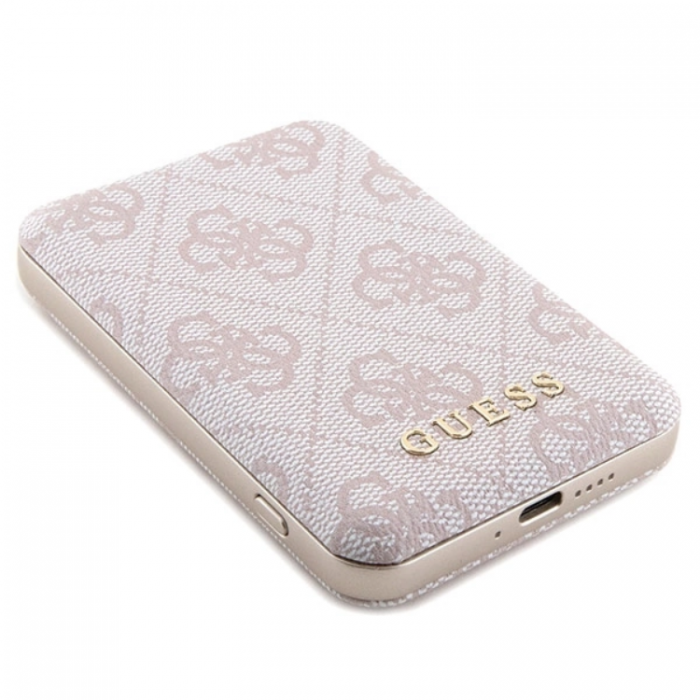 Guess - Guess iPhone 14 Pro Mobilskal Med Powerbank 5000mAh Magsafe Metal Logo