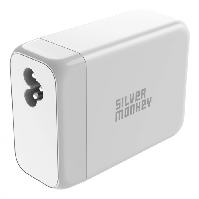 Silver Monkey - Silver Monkey SMA156 200W 3xUSB-C PD USB-A QC 3.0 GaN Laddare