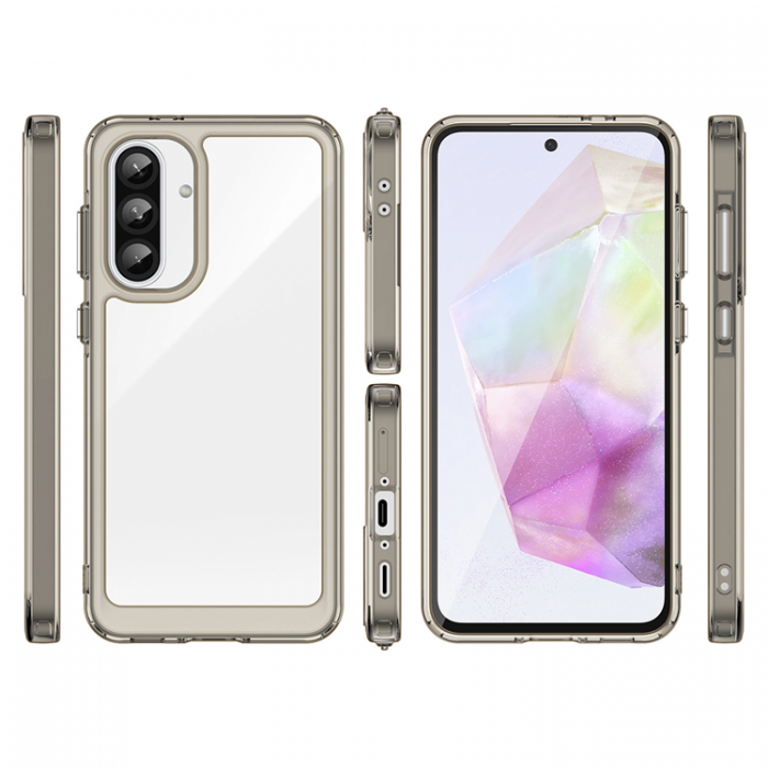 A-One Brand - Galaxy A26 Mobilskal Outer Space - Transparent/Svart