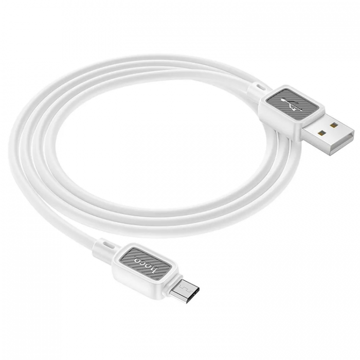 Hoco - Hoco USB-A Till Micro-USB Kabel 1m - Vit