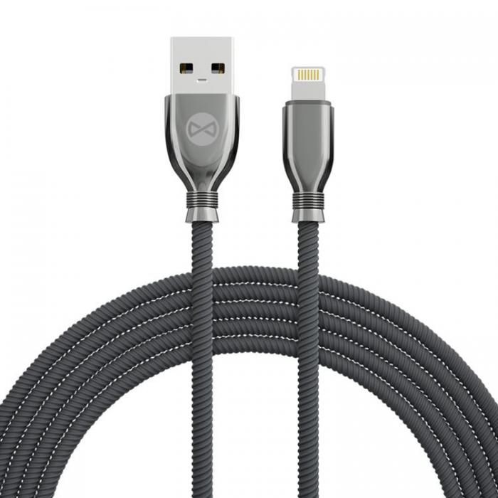 Forever - Forever Tornado USB-A till Lightning kabel 1m 3A - Svart