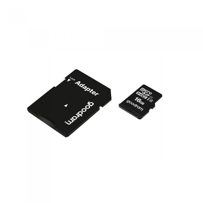 OEM - GoodRam 16GB microSDHC minneskort Klass 10 UHS-I med adapter