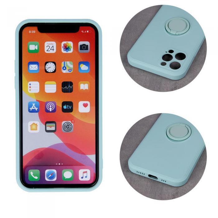 OEM - iPhone 11 Fodral med Finger Grip Hllare Ljusgrn