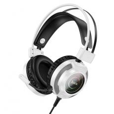 Hoco - Hoco On-Ear Gaming Hörlurar USB-A/Jack 3.5mm - Vit