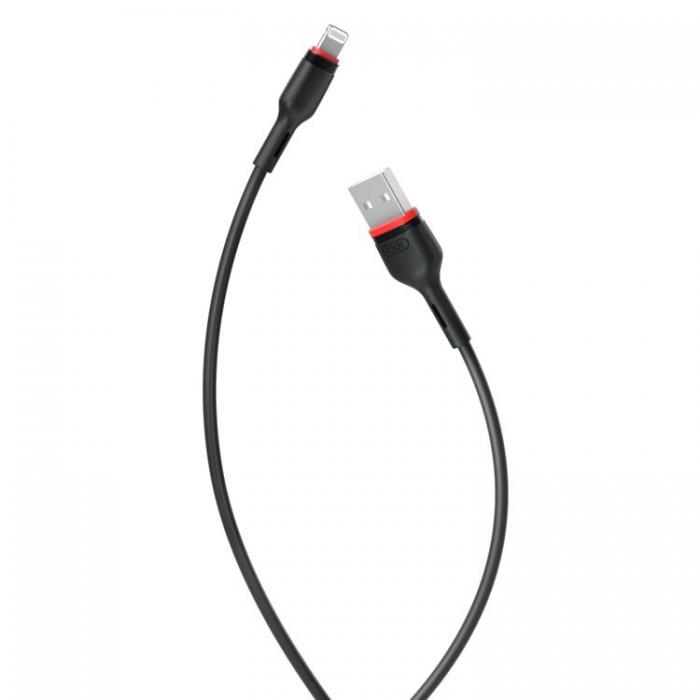 XO - XO USB Till Lightning 1m Kabel 2.4A NB-P171 - Svart