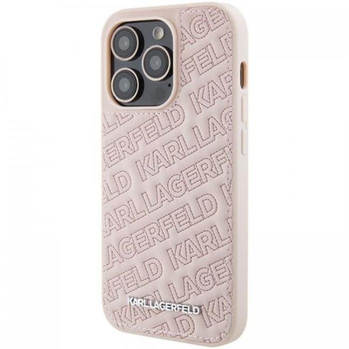 KARL LAGERFELD - KARL LAGERFELD iPhone 15 Pro Mobilskal Quilted K Pattern