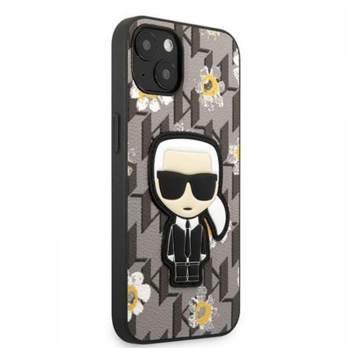 KARL LAGERFELD - Karl Lagerfeld iPhone 13 mini Skal Flower Ikonik Karl - Gr