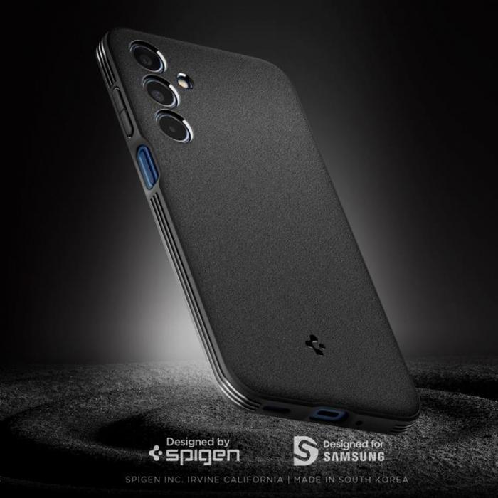 Spigen - Spigen Galaxy M35 5G Mobilskal Essential Sandblast - Matt Svart