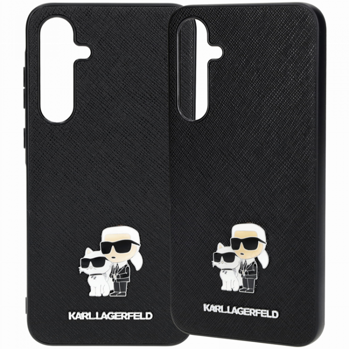 KARL LAGERFELD - Karl Lagerfeld Galaxy A55 Mobilskal Saffiano Karl&Choupette Pin