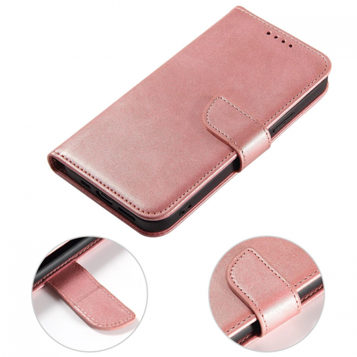 A-One Brand - Galaxy S23 Plnboksfodral Magnet Kickstand - Rosa