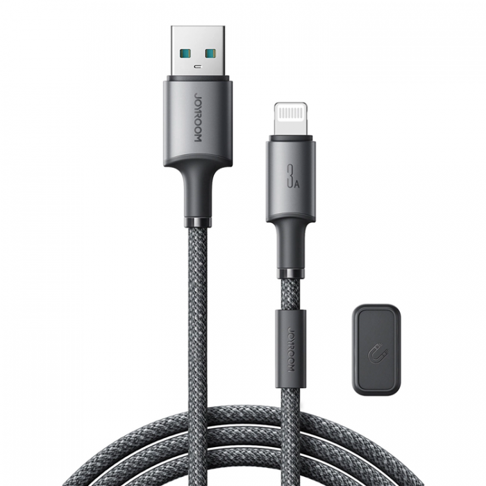 Joyroom - Joyroom S-A50 3A USB-A - Lightning Kabel 1.2m - Gr