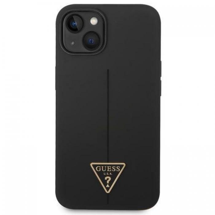 Guess - GUESS iPhone 14 Plus Skal Silicone Triangle - Svart