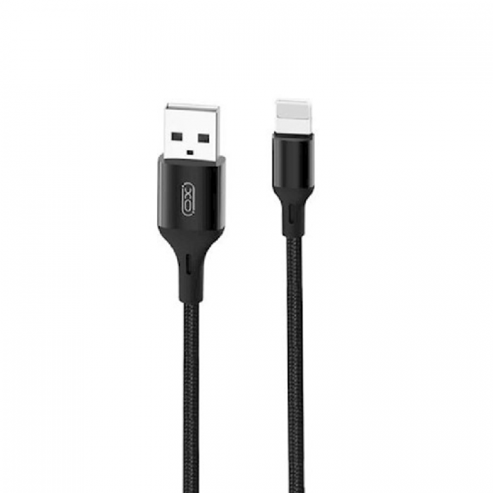 XO - XO USB-A till Lightning kabel 1m 2.4A - Svart