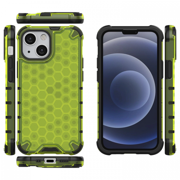 A-One Brand - iPhone 13 mini Mobilskal Honeycomb Armor - Grn