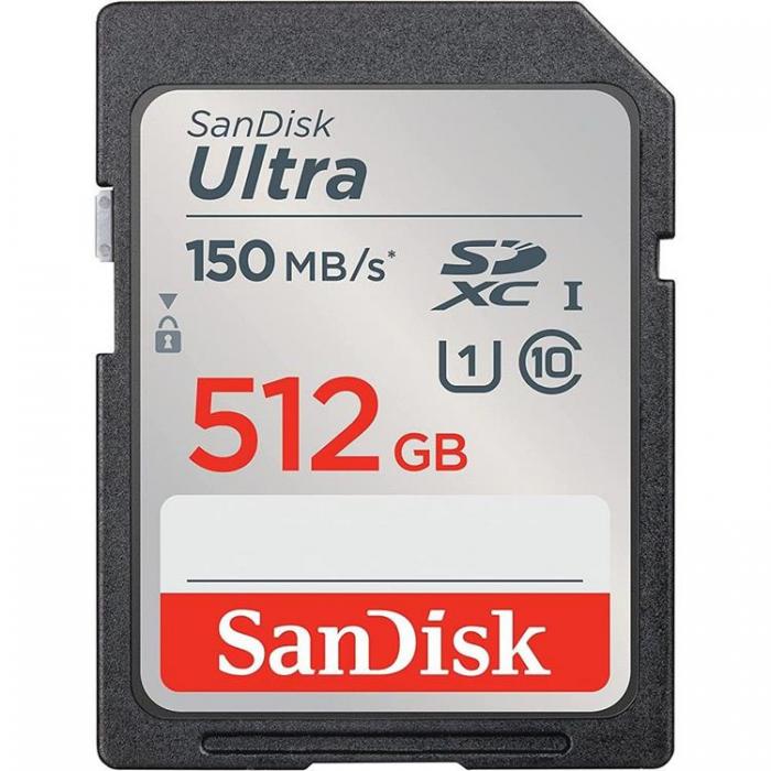 Sandisk - Sandisk Minneskort Ultra SDXC 512GB 150MB/s