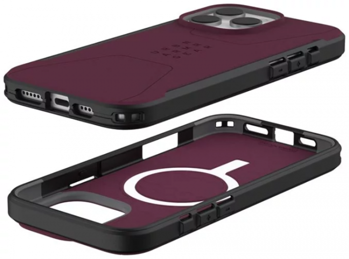 UAG - UAG iPhone 16 Pro Max Mobilskal MagSafe Civilian - Bordeaux