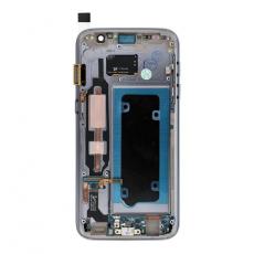 SpareParts - SAMSUNG S7 Skärm med LCD-display FixCell Renoverade - Svart