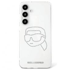 KARL LAGERFELD - Karl Lagerfeld Galaxy S25 Mobilskal Rhinestones Karl Head Logo - Transparent