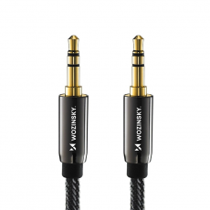 Wozinsky - Wozinsky 2xAUX Kabel Universal Mini Jack 1.5m - Svart