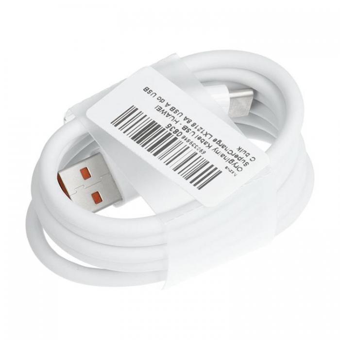 Huawei - HUAWEI USB-A Till USB-C 8A Kabel 1m Bulk - Vit