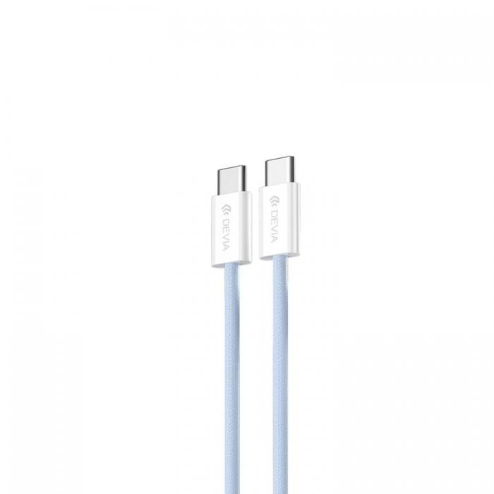 Devia - Devia USB-C Till USB-C 60W Kabel 3A 1m Smart EC325 PD - Bl