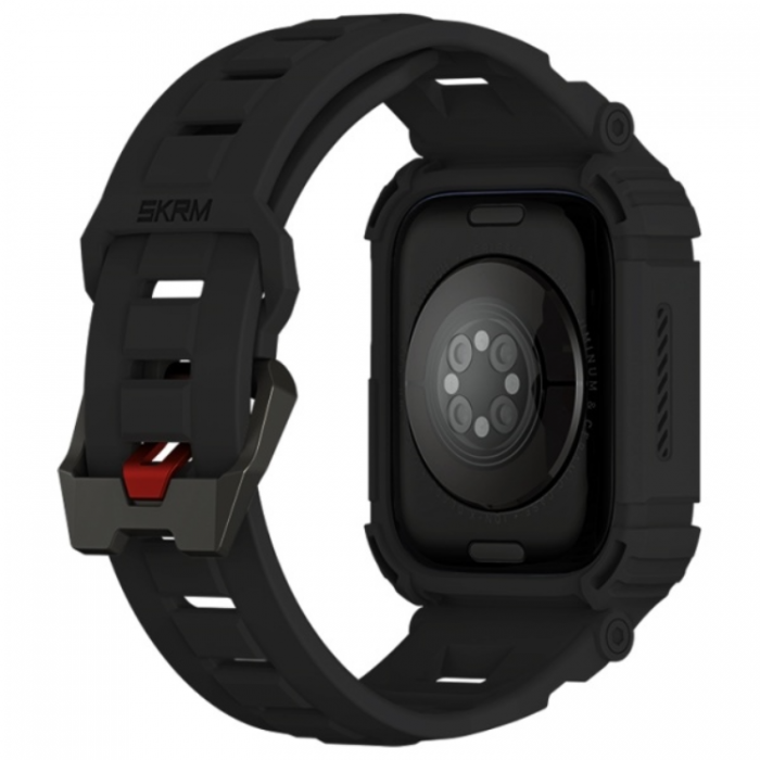 Skinarma - Skinarma Apple Watch (44/45mm) Armband Mecha - Svart