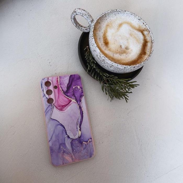 Tech-Protect - Tech-Protect Galaxy M15 Mobilskal Icon - Marble Rosa