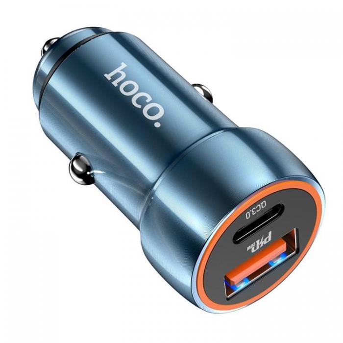 Hoco - Hoco Billaddare 20W USB-A/USB-C Z46A - Safirbl