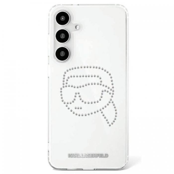 KARL LAGERFELD - Karl Lagerfeld Galaxy S25 Mobilskal Rhinestones Karl Head Logo - Transparent