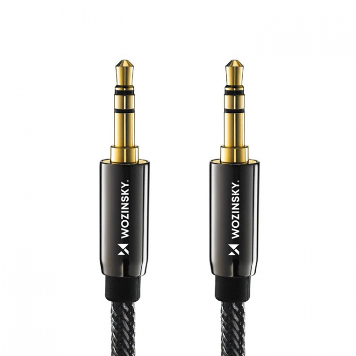 Wozinsky - Wozinsky 2xAUX Kabel Universal Mini Jack 1.5m - Svart