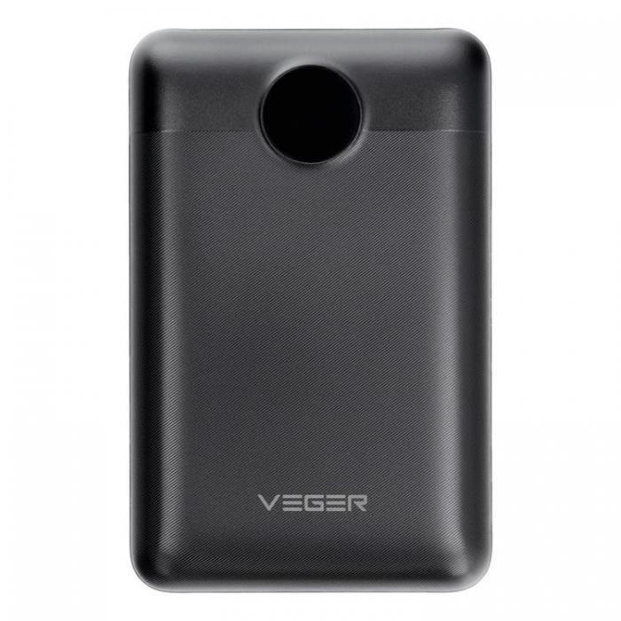 Veger - VEGER Powerbank 20000 mAh PD QC 3.0 2A 22.5W S20 - Svart