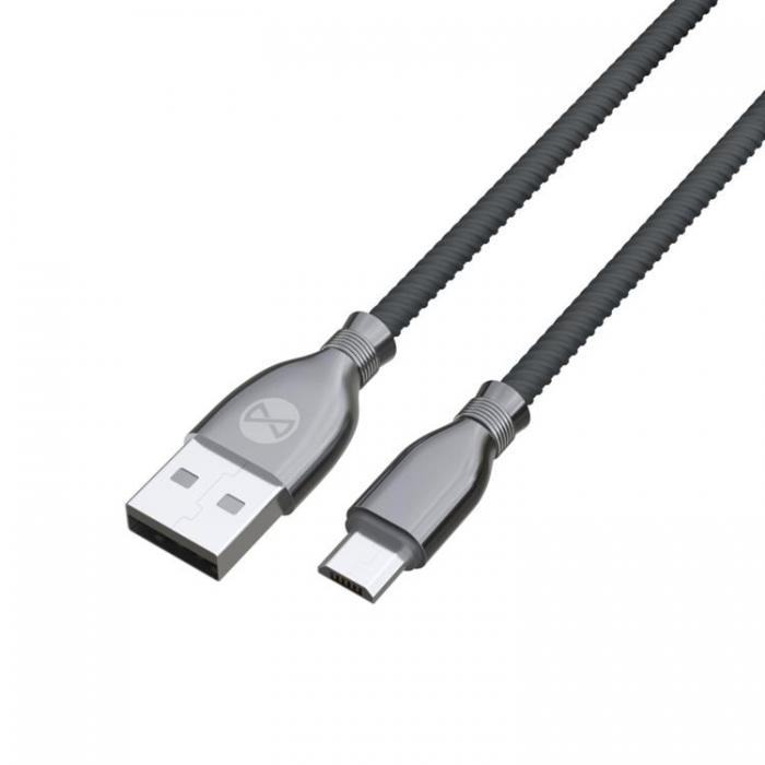 Forever - Forever Tornado Kabel USB till Micro-USB 1m 3A - Svart