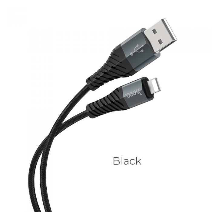 Hoco - HOCO COOL USB-A till Lightning kabel X38 1m Svart