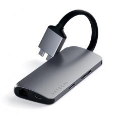 Satechi - Satechi USB-C Multimedia Adapter Dual 4K HDMI Gigabit Ethernet - Space Grå