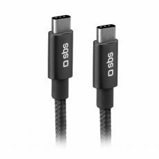 SBS - SBS USB-C - USB-C Kabel 1.5m 25W Power Delivery - Svart