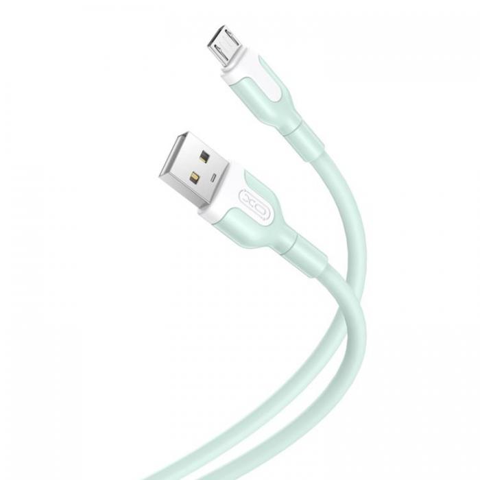 XO - XO USB Till MicroUSB 1m Kabel 2.1A NB212 - Grn