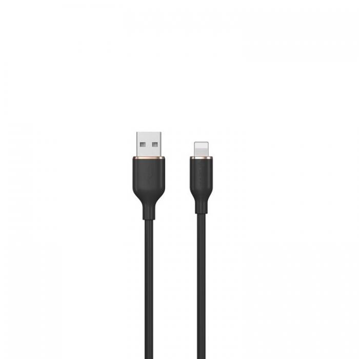 Devia - Devia USB Till Lightning 1.2m Kabel 2.4A Jelly EC630 - Svart