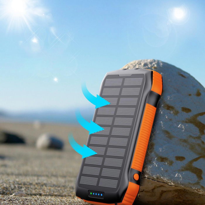 Joyroom - Choetech Solar induction Powerbank 10000mAh Qi 5W - Orange