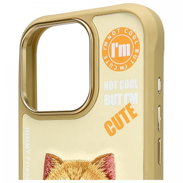 NIMMY - Nimmy iPhone 16 Pro Max Mobilskal Cool & Cute 2.0 Cat - Khaki