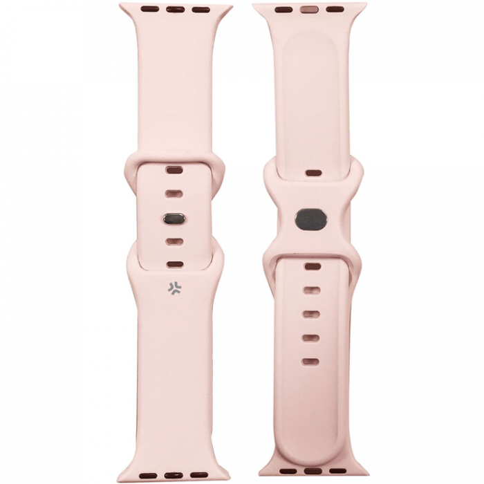 Celly - Celly Apple Watch (42/44/45mm) Armband Silikon - Rosa