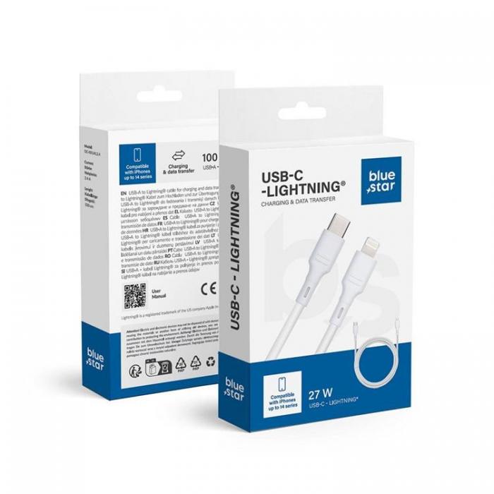 Blue Star - Blue Star USB-C till Lightning kabel 1m - Vit