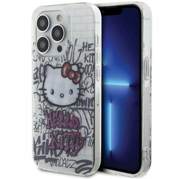 Hello Kitty - Hello Kitty iPhone 13 Pro Mobilskal Bricks Graffiti - Vit