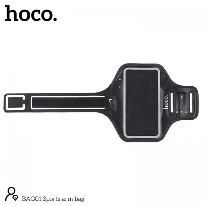 Hoco - Hoco Sportarmband fr Mobil BAG01 - Svart