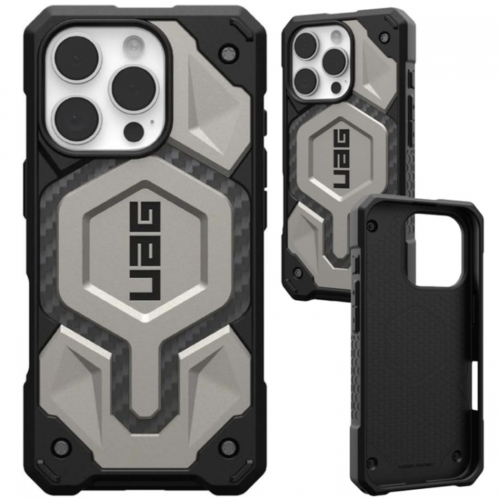 UAG - UAG iPhone 16 Pro Mobilskal MagSafe Monarch Pro - Titanium