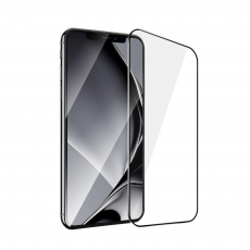 A-One Brand - iPhone X/XS/11 Pro Härdat Glas Skärdmskyd Metall Ram - Svart