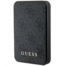 Guess - Guess Powerbank 5000mAh 15W Läder Metal Logo - Svart