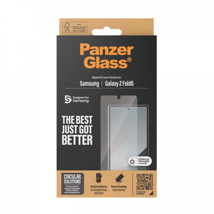 Panzer - PanzerGlass Galaxy Z Fold 6 Hrdat Glas Skrmskydd Classic Fit