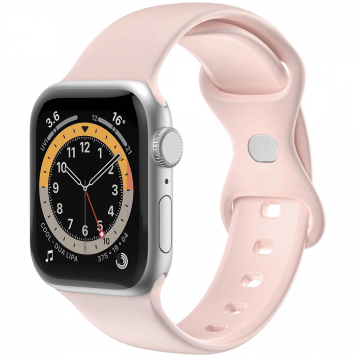 Celly - Celly Apple Watch (42/44/45mm) Armband Silikon - Rosa