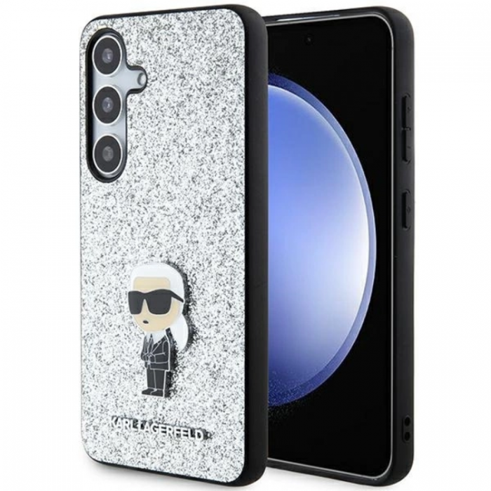 KARL LAGERFELD - KARL LAGERFELD Galaxy S24 Mobilskal Fixed Glitter Ikonik Logo